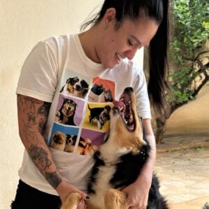 camiseta melhor amigo cachorro gato
