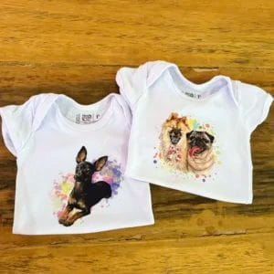 body calça bebê personalizado foto pet